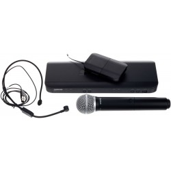 Безжичен микрофон комбиниран дръжка и диадема - headsetSHURE BLX1288E/P31